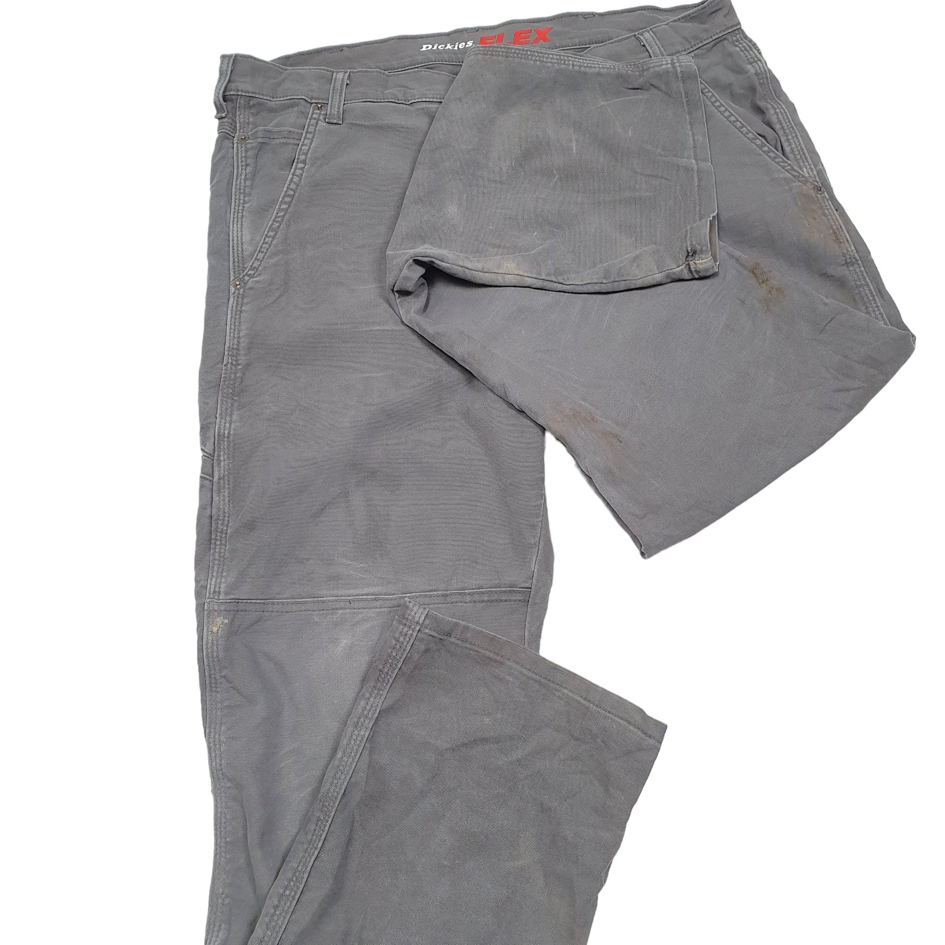 Mens Grey Dickies Flex Stretch Carpenter Trousers