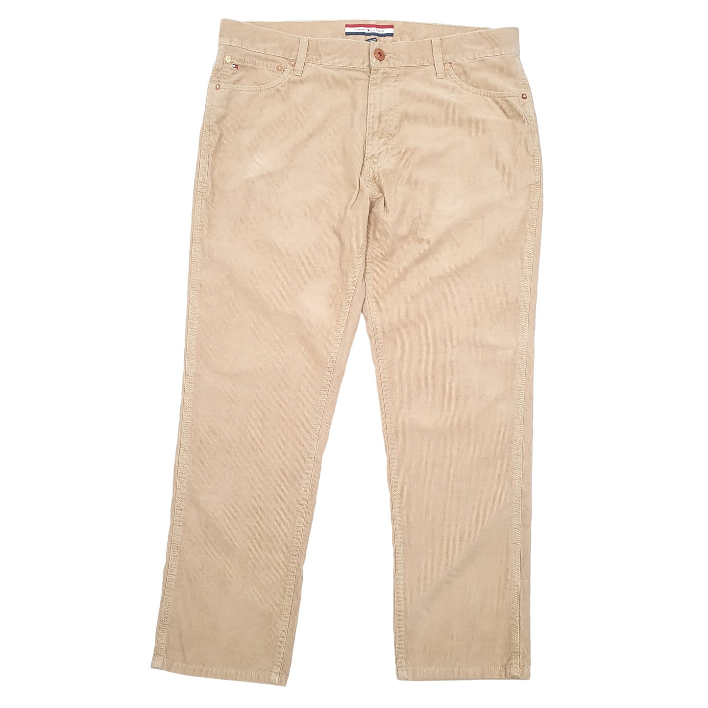Mens Tan Tommy Hilfiger  Corduroy Trousers