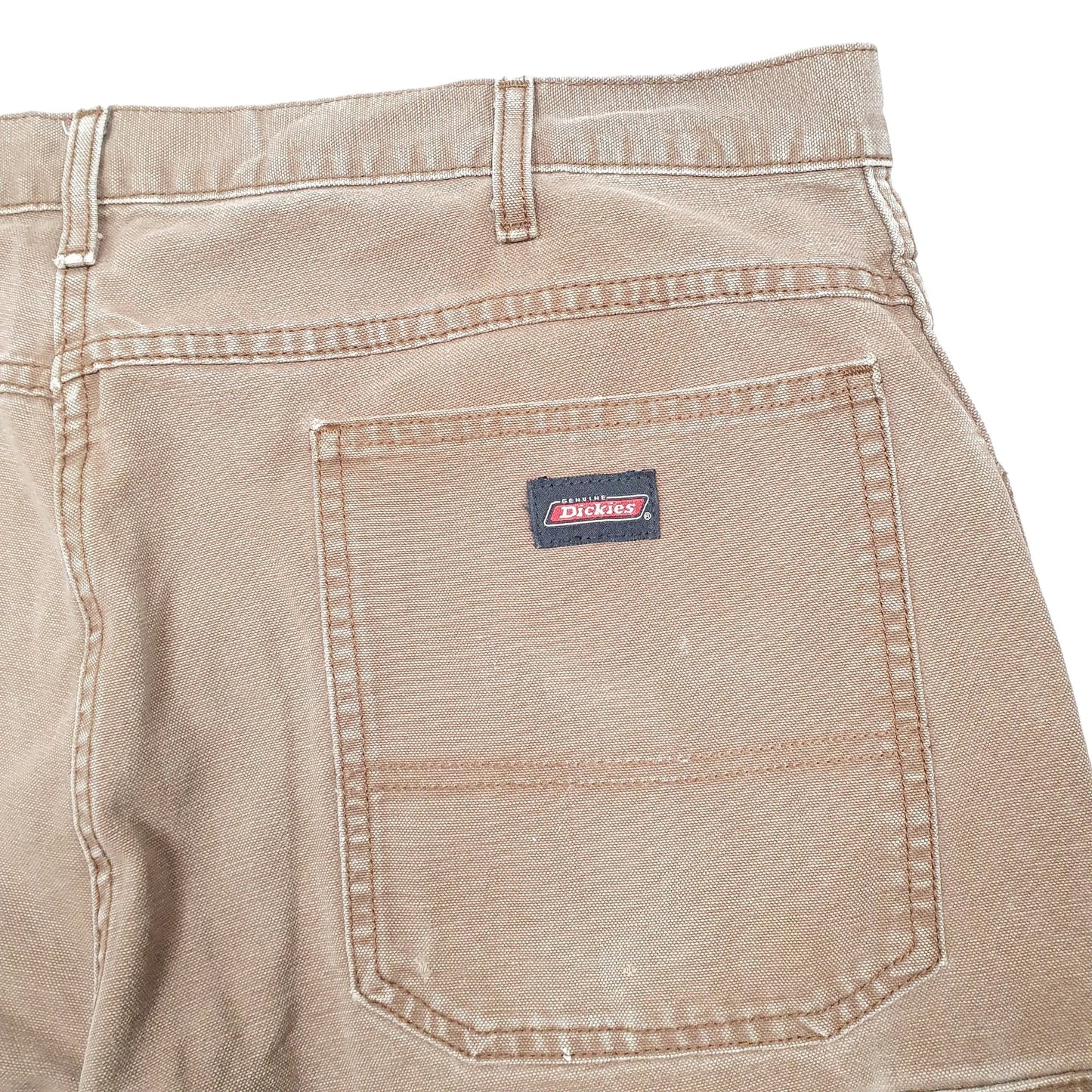 Mens Brown Dickies Cargo Carpenter Shorts