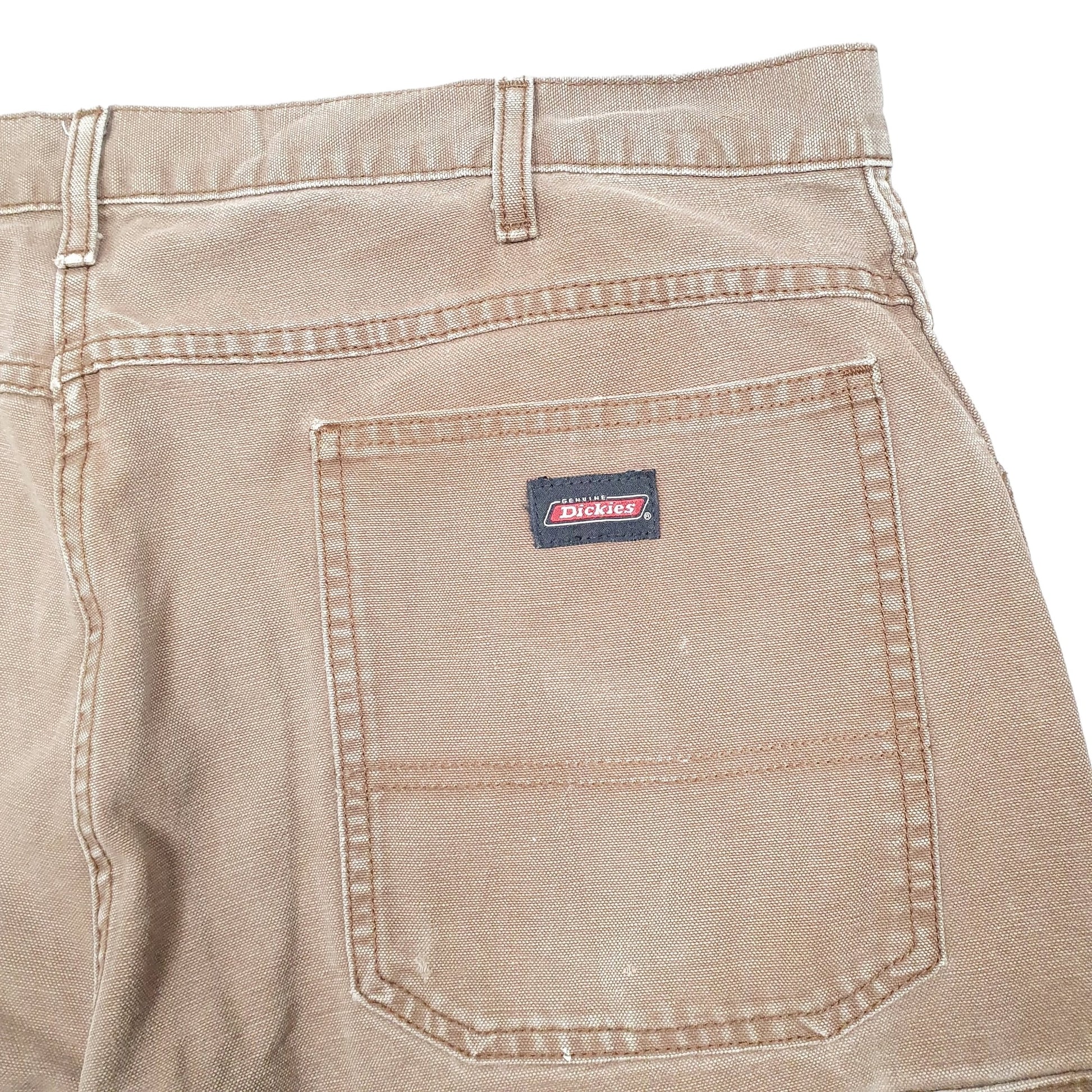 Mens Brown Dickies Cargo Carpenter Shorts