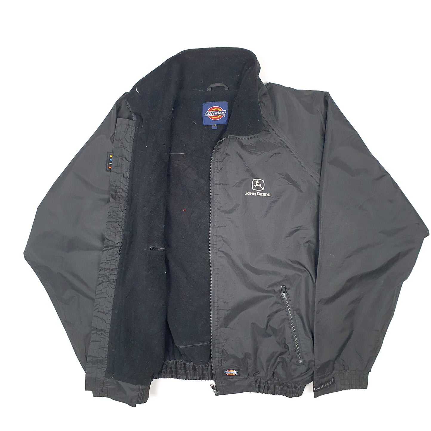 Mens Black Dickies John Deere Farming Buzz Robins  Coat