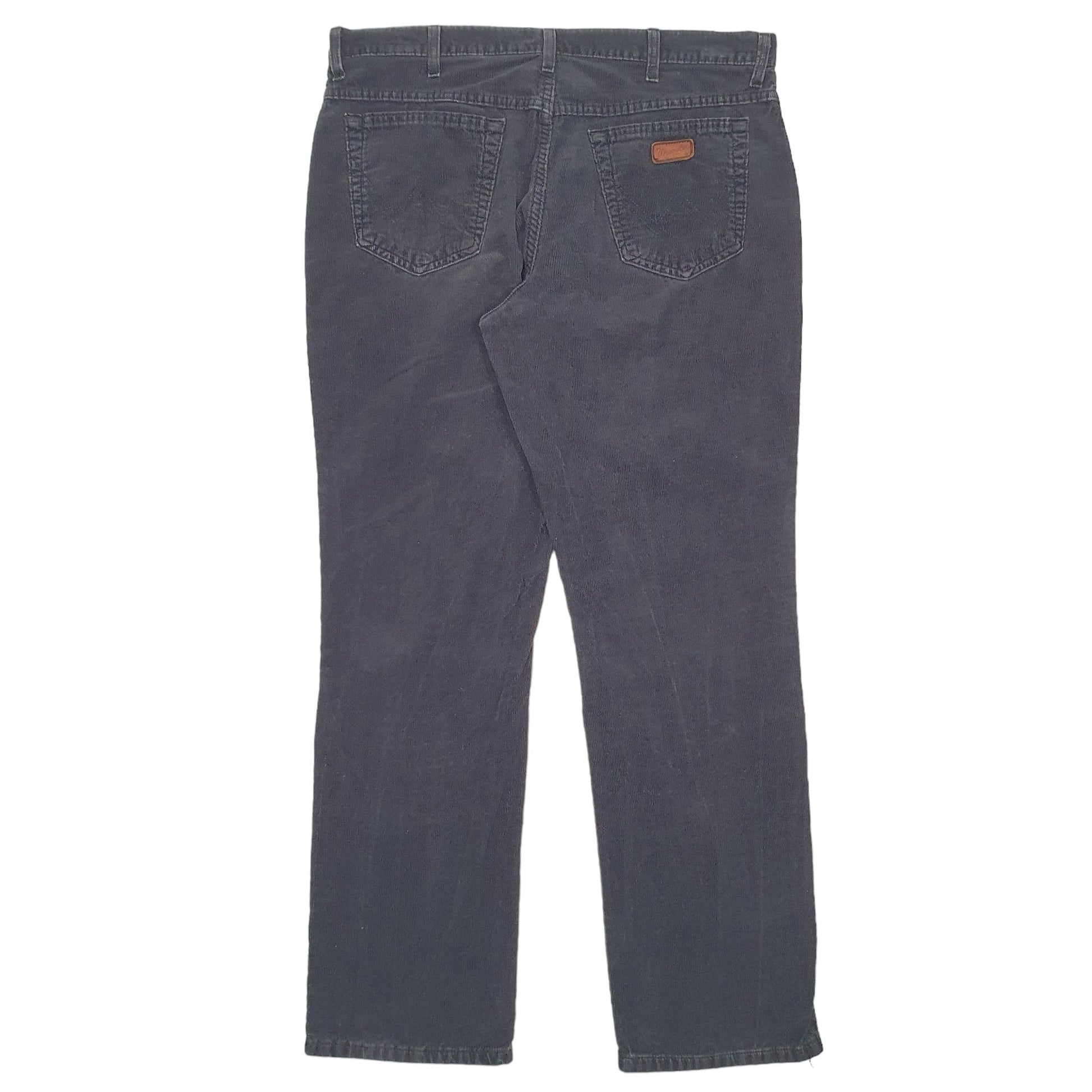 Mens Black Wrangler Texas Corduroy Trousers