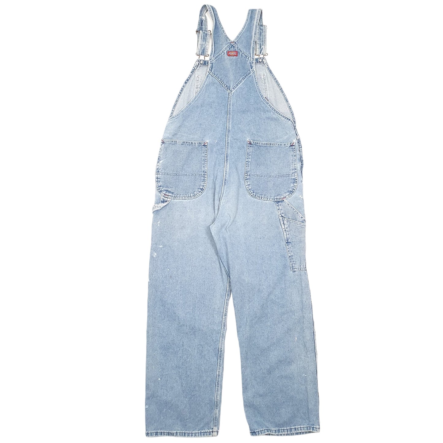 Mens Blue Dickies Denim Jean Overalls Dungaree Trousers