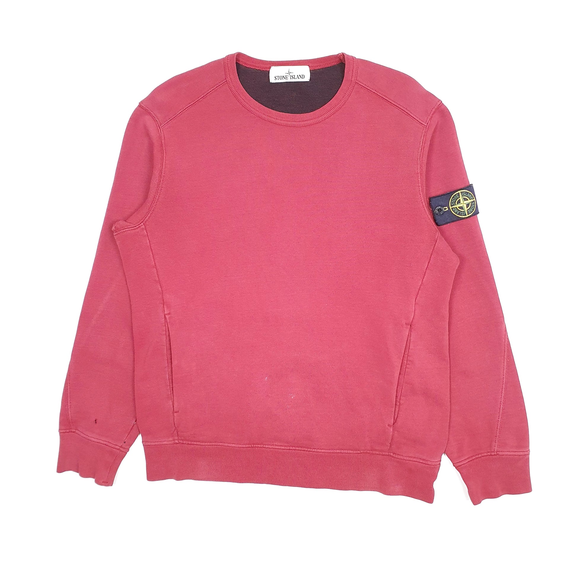 Orange Stone Crewneck Sweatshirt Mens Red Stone Island Jumper Mens