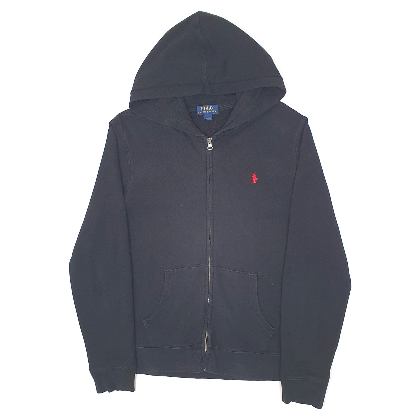 Mens Black Polo Ralph Lauren Hoodie Full Zip Jumper