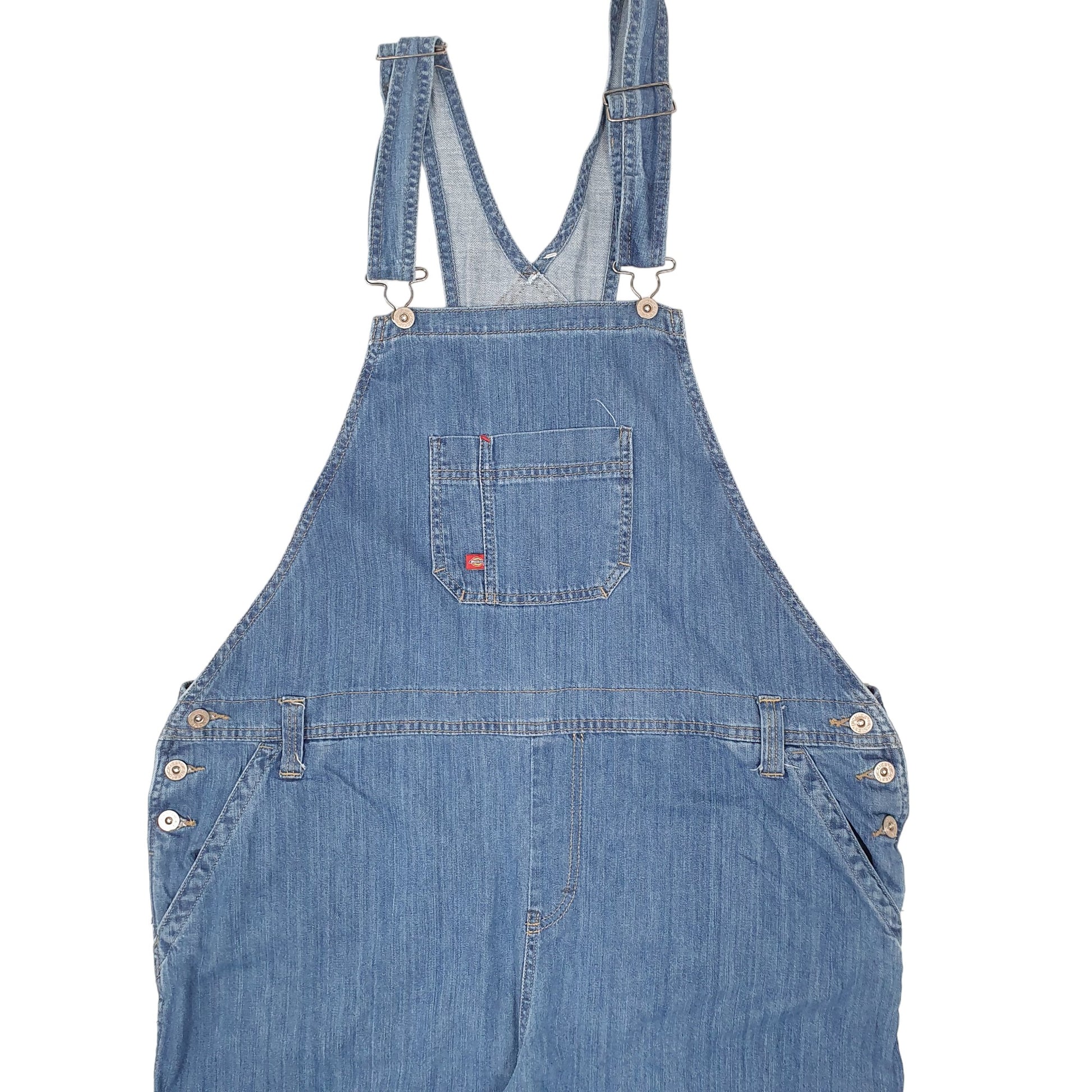 Mens Blue Dickies Denim Overalls Jeans Bib Dungaree Trousers