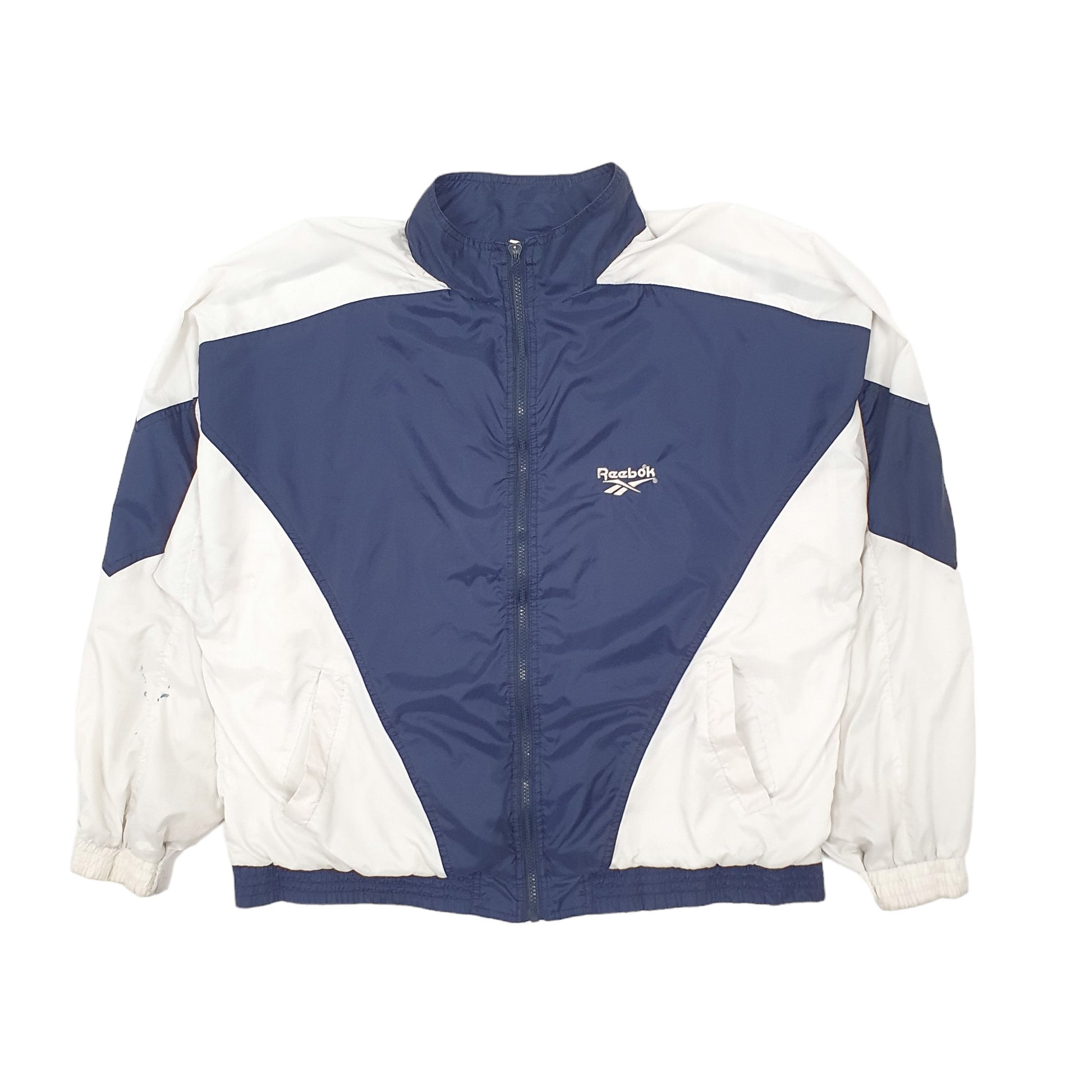 Mens Navy Reebok Vintage Track Top  Coat
