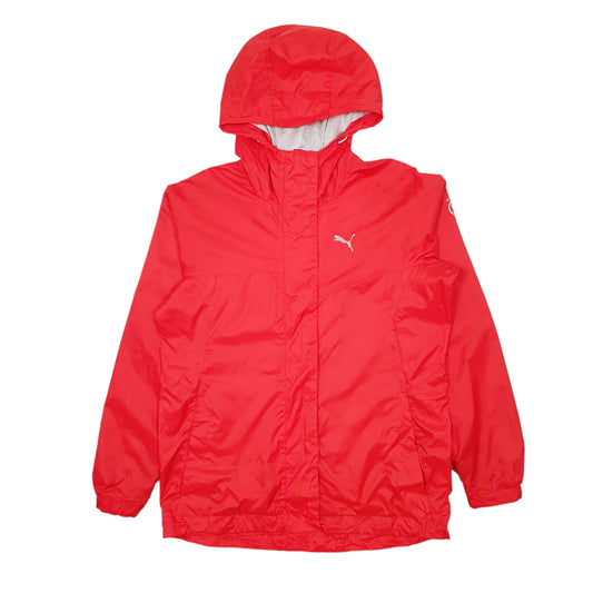 Mens Red Puma Hooded  Coat