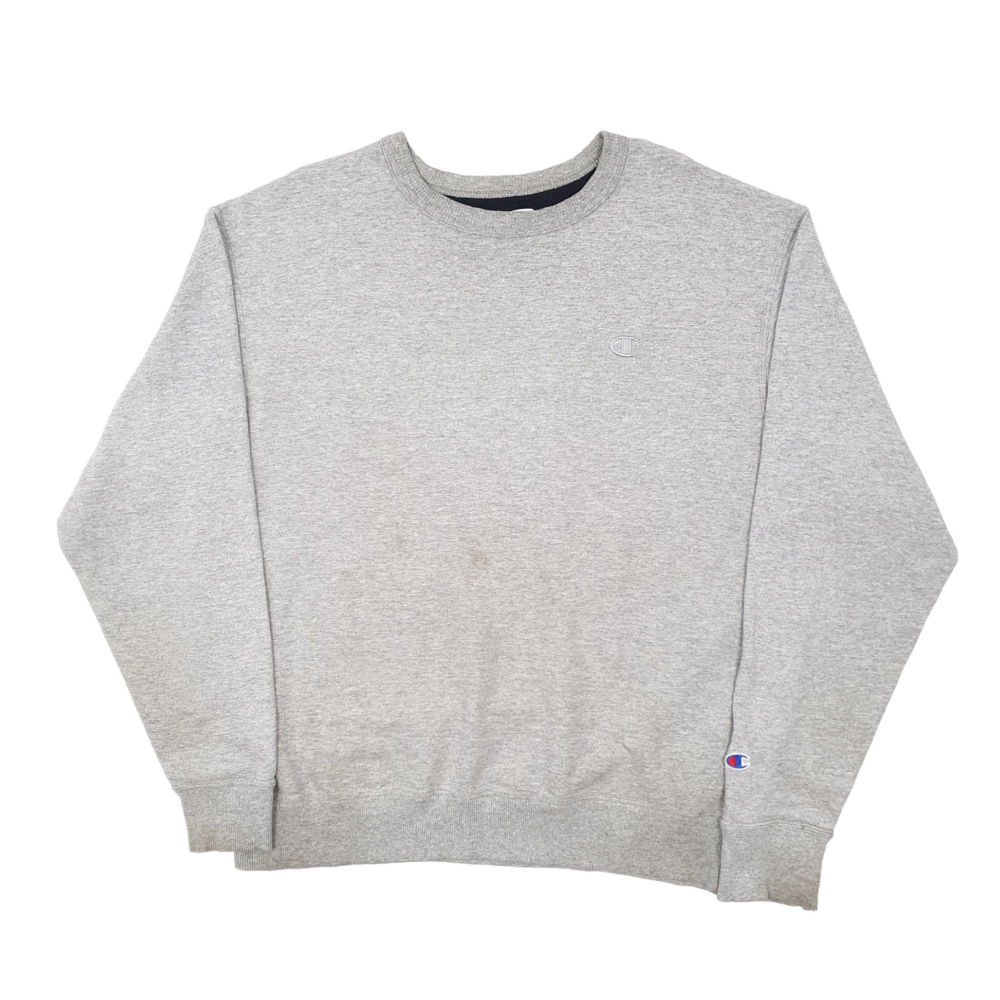 Mens Grey Champion  Crewneck Jumper