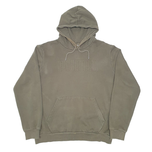 Mens Khaki Puma  Hoodie Jumper