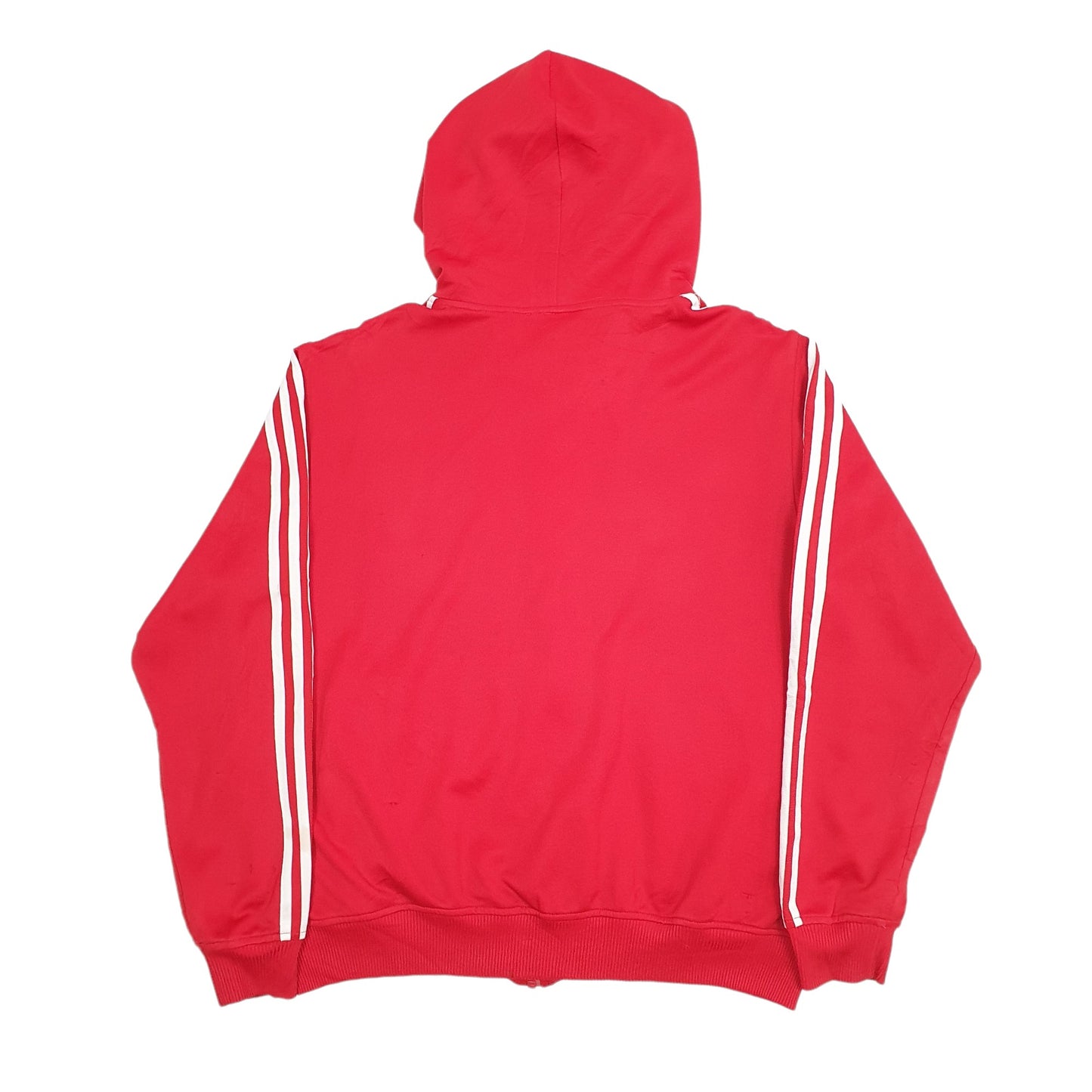 Womens Red Adidas Vintage 90's Full Zip Jumper