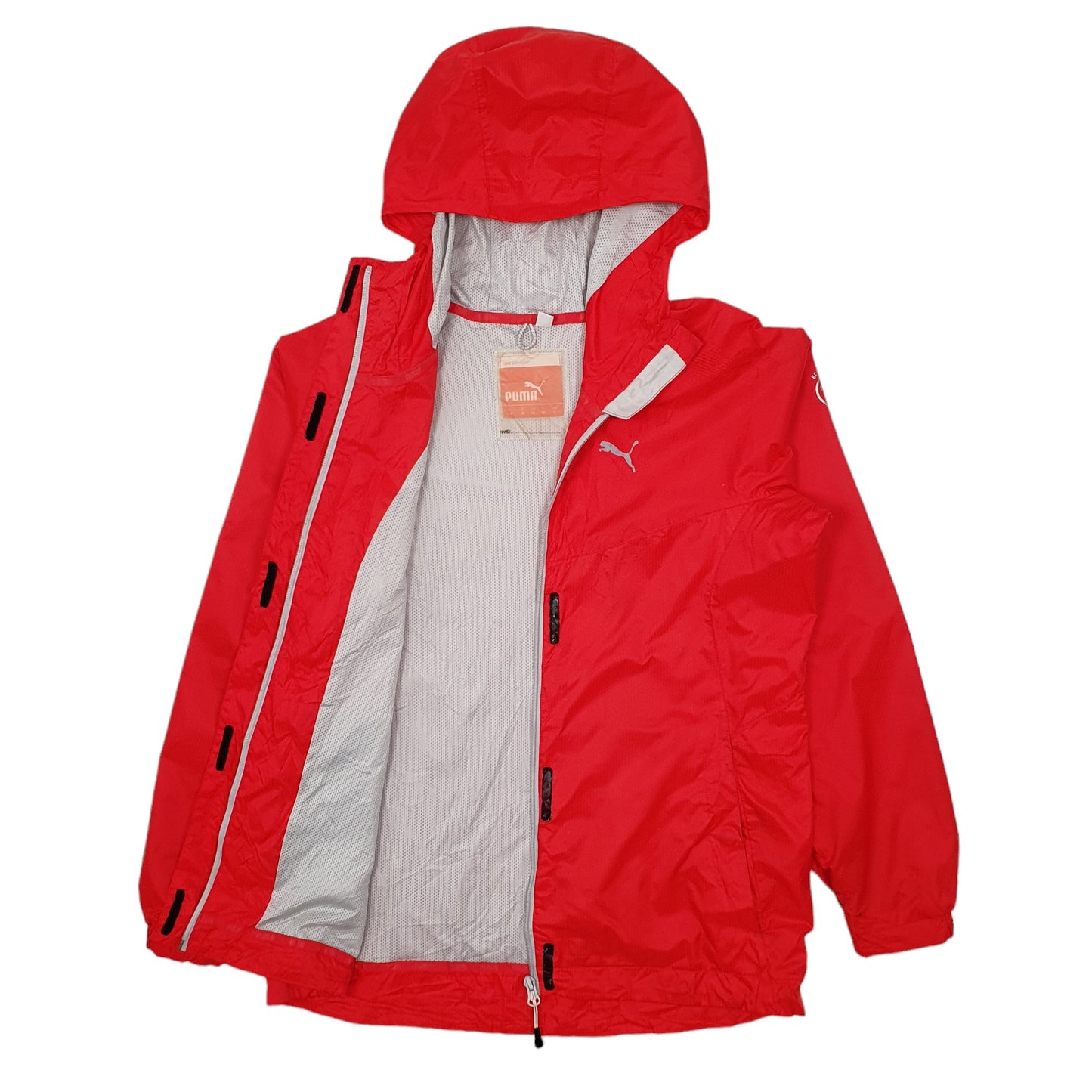 Mens Red Puma Hooded  Coat