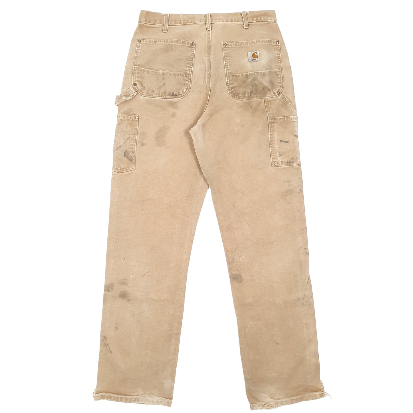 Mens Tan Carhartt B01 Double Knee Carpenter Trousers