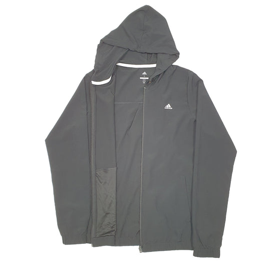 Mens Black Adidas Golf Active Hoodie Full Zip Jumper