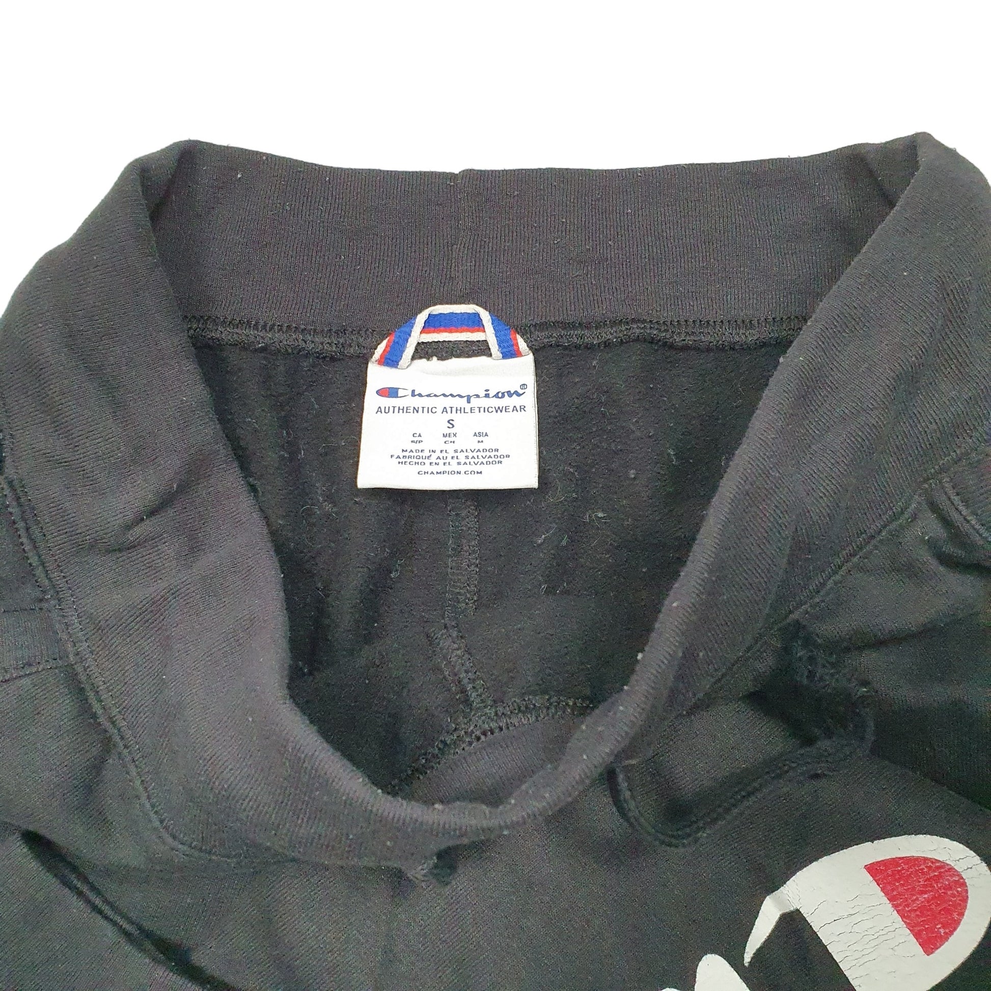 Mens Black Champion  Jogger Trousers