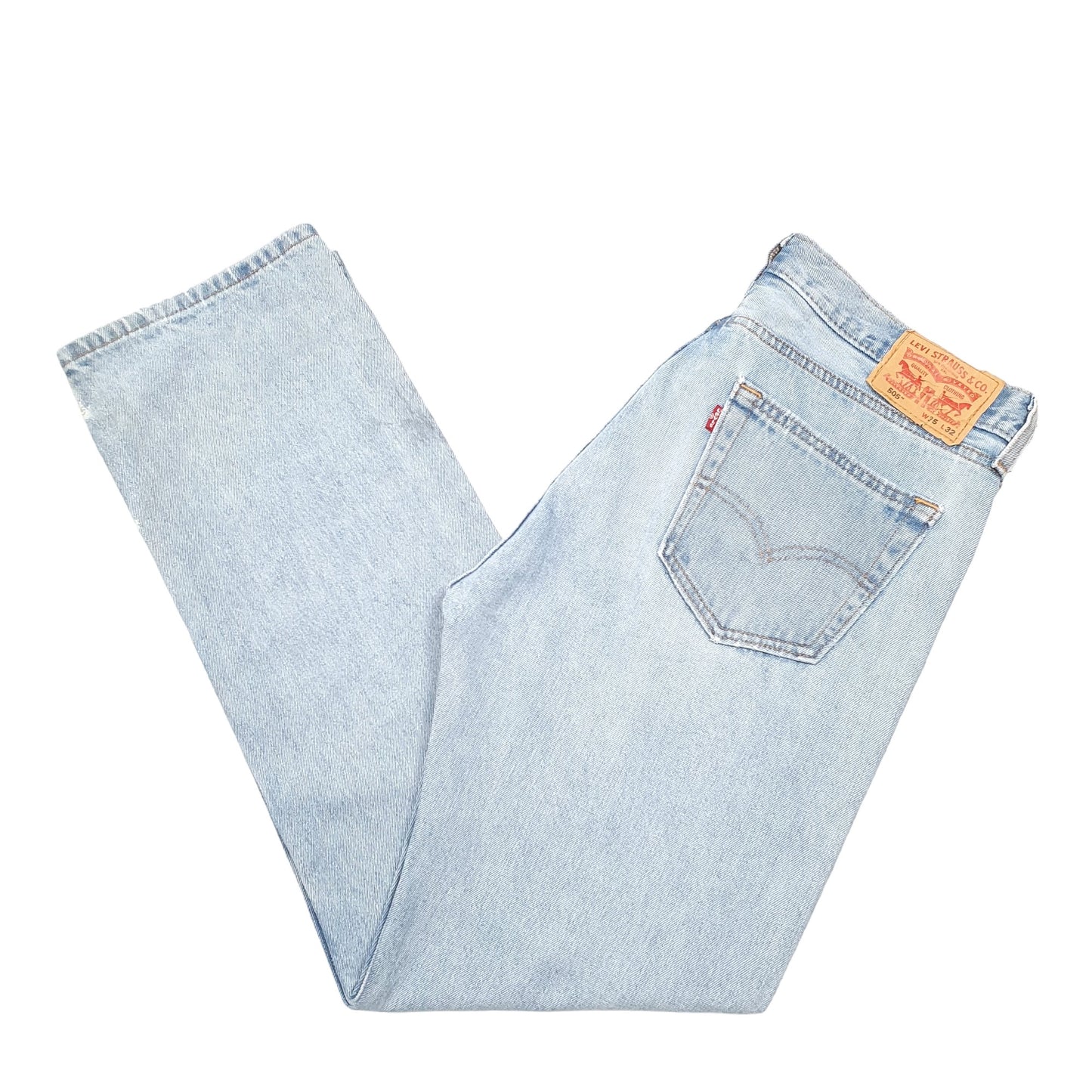 Mens Blue Levis  505 JeansW35 L32