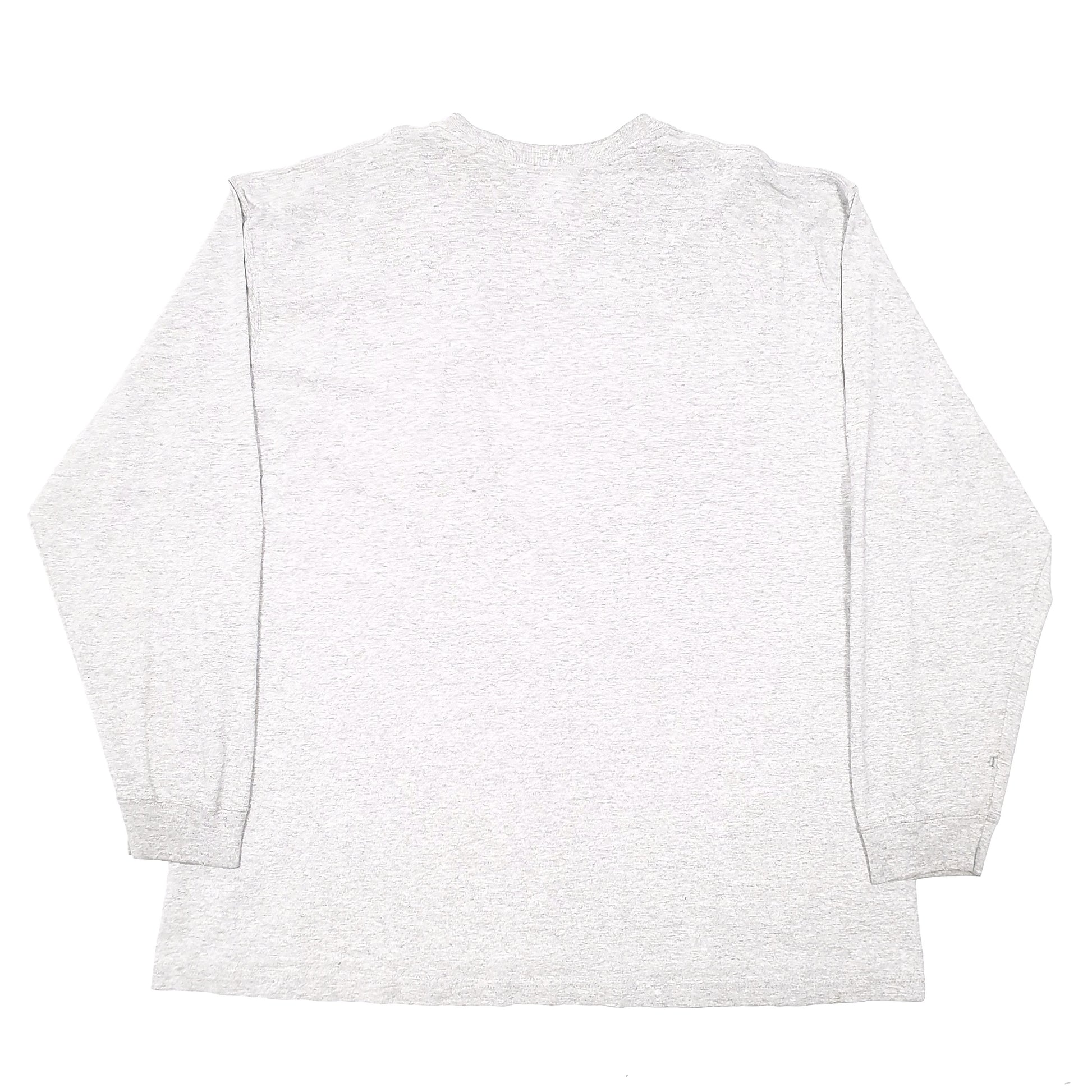 Mens Grey Carhartt Pocket Workwear Long Sleeve T Shirt