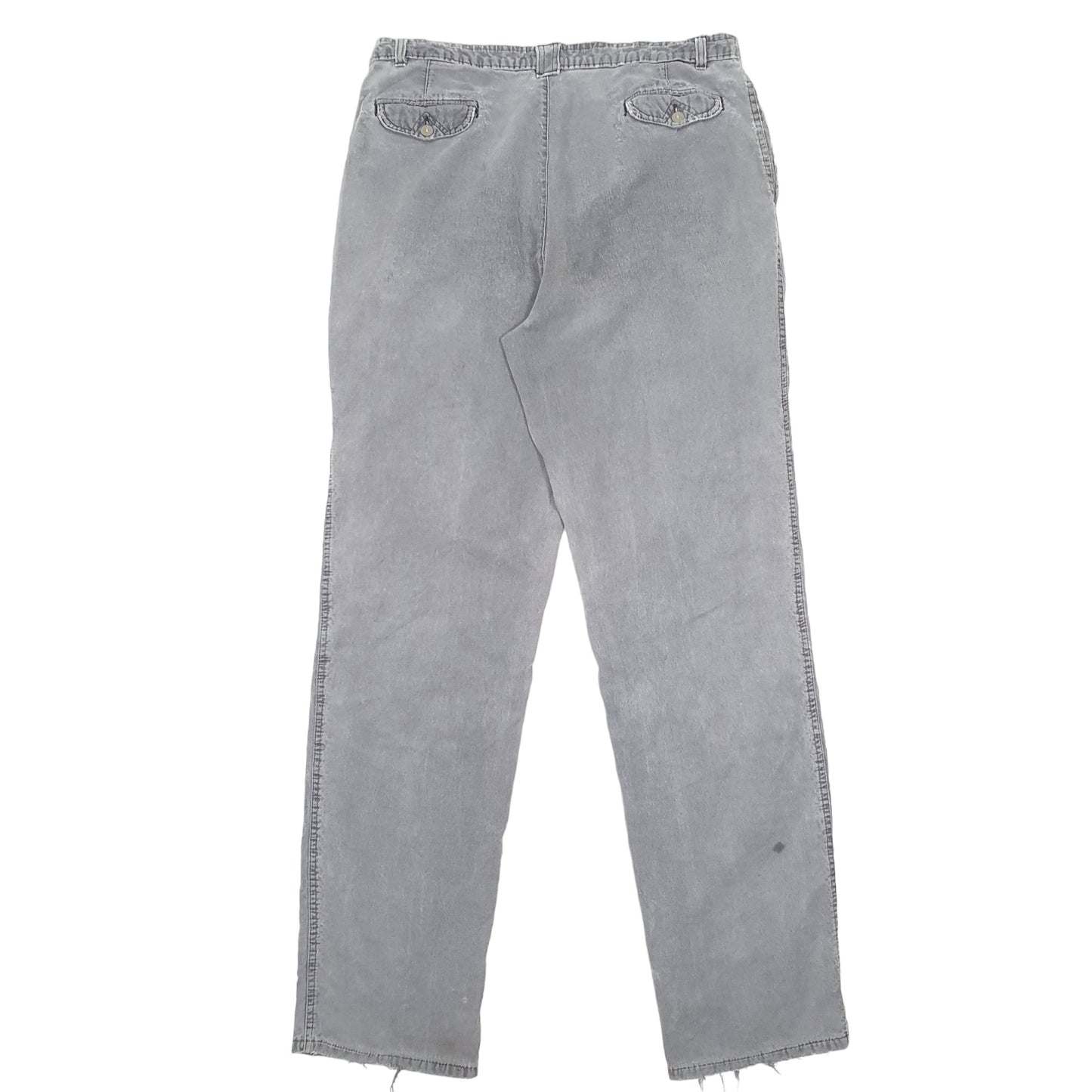 Mens Grey Unbranded Double Pleated Carpenter Trousers