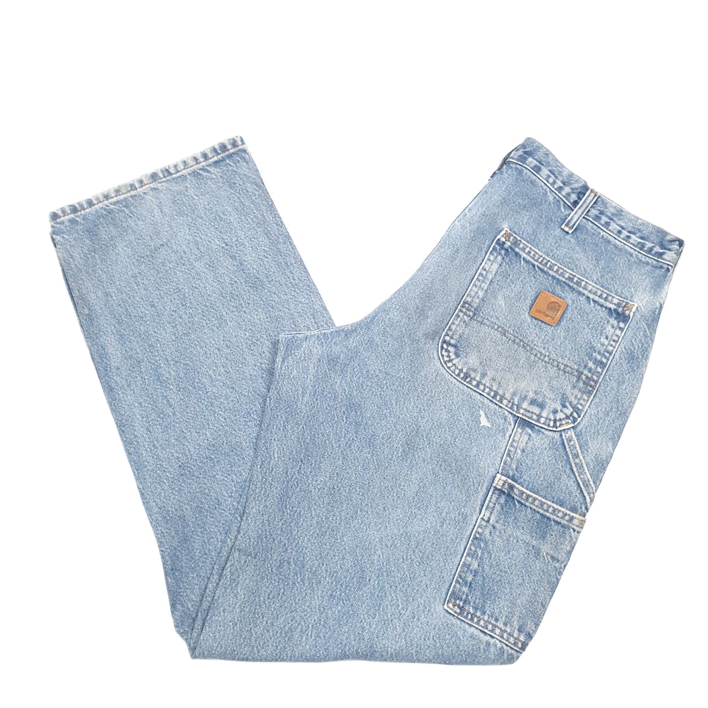 Mens Blue Carhartt Carpenter B237 JeansW34 L32