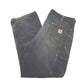 Mens Black Carhartt B01 Carpenter Trousers