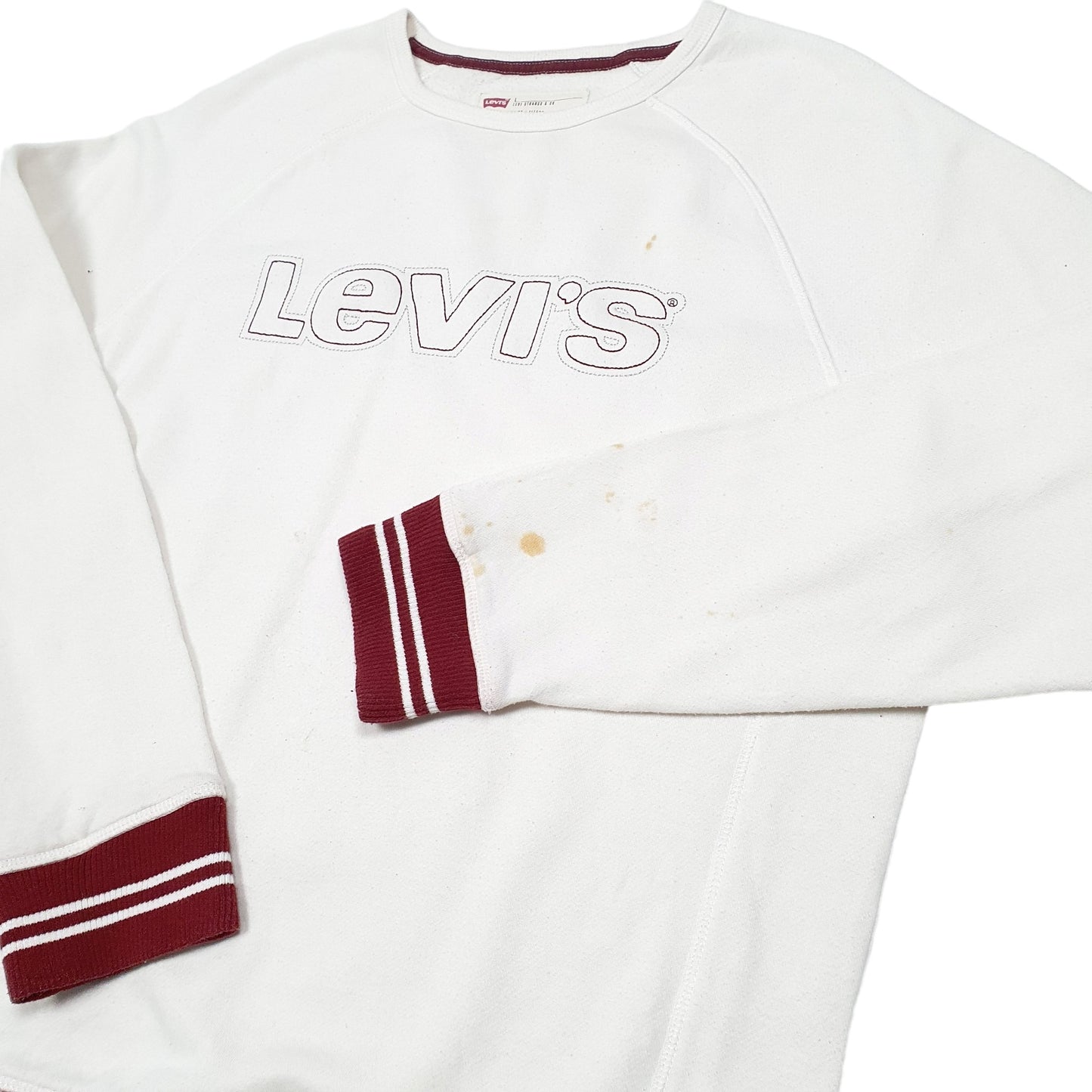 Womens White Levis  Crewneck Jumper