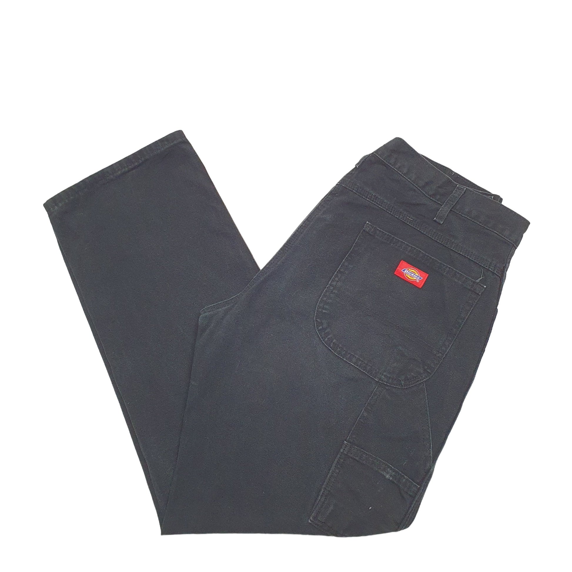 Mens Black Dickies  Carpenter Trousers