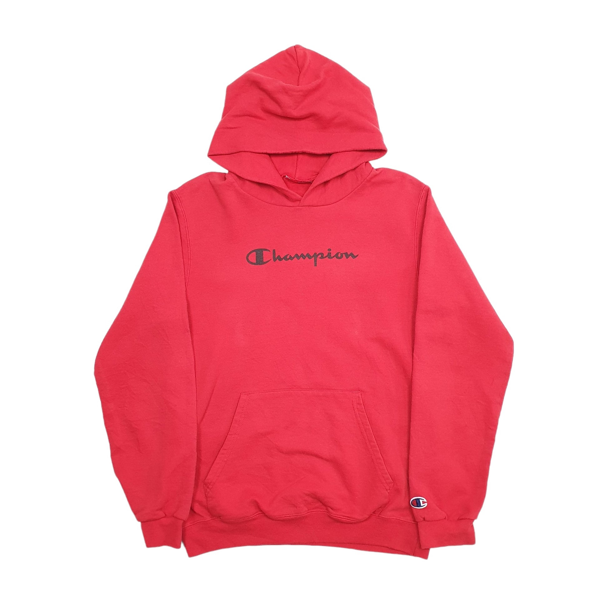 Womens Champion Red Hoodie Jumper S – Bundl Clothing