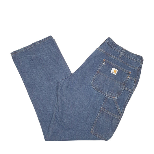 Mens Blue Carhartt  Carpenter JeansW38 L34