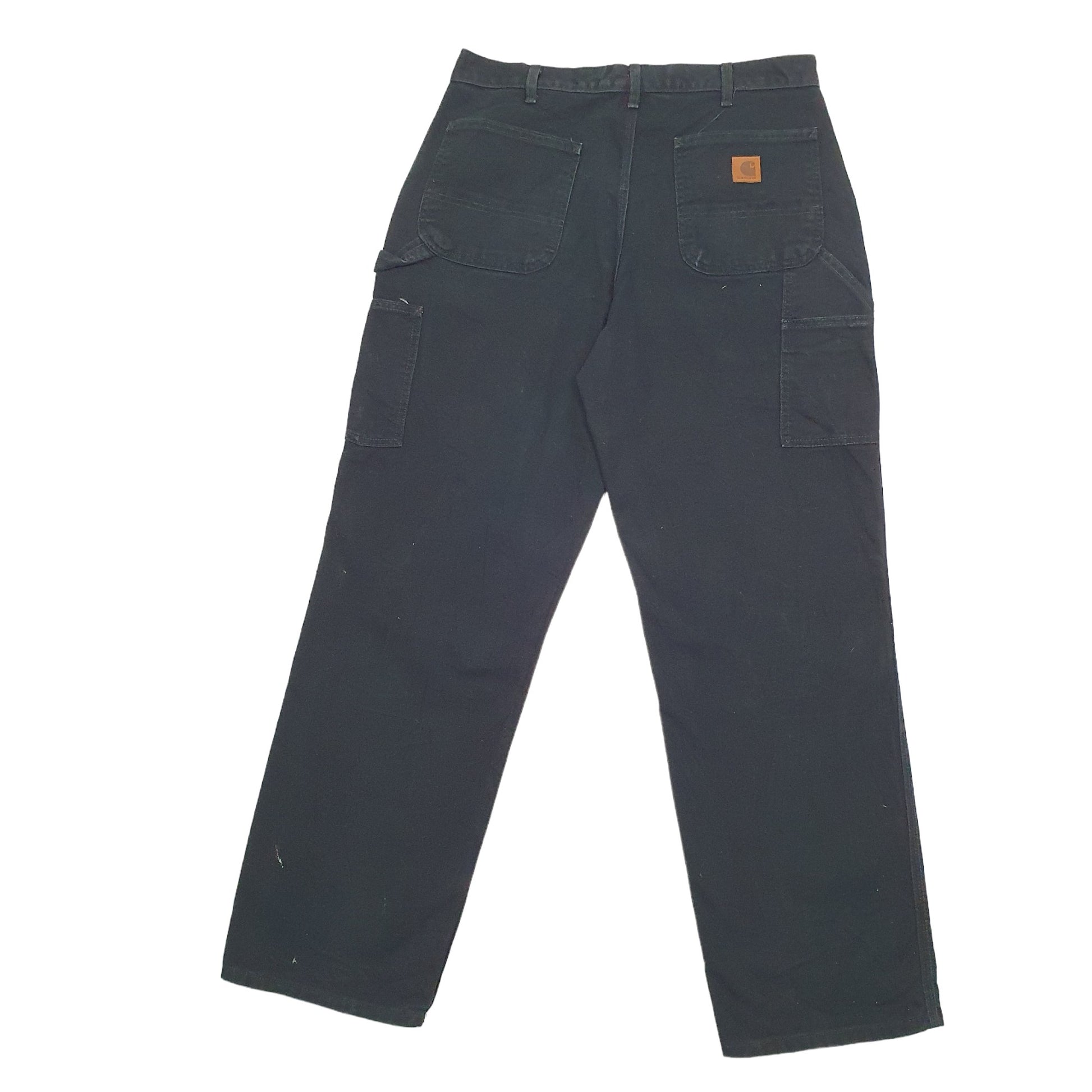Mens Black Carhartt B11 Dungaree Trousers