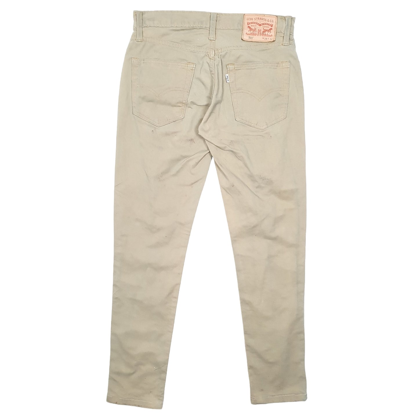 Mens Beige Levis 511 Chino Trousers