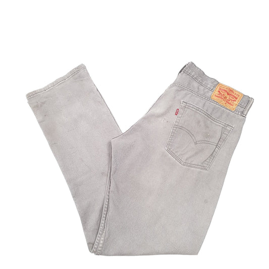 Mens Grey Levis Stretch 513 JeansW36 L34