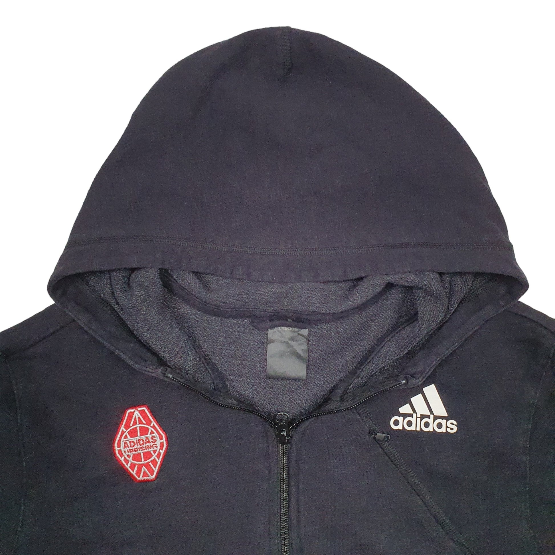 Mens Black Adidas Uprising Full Zip Jumper