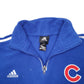 Womens Blue Adidas Chicago Cubs Baseball Quarter Zip Jumper