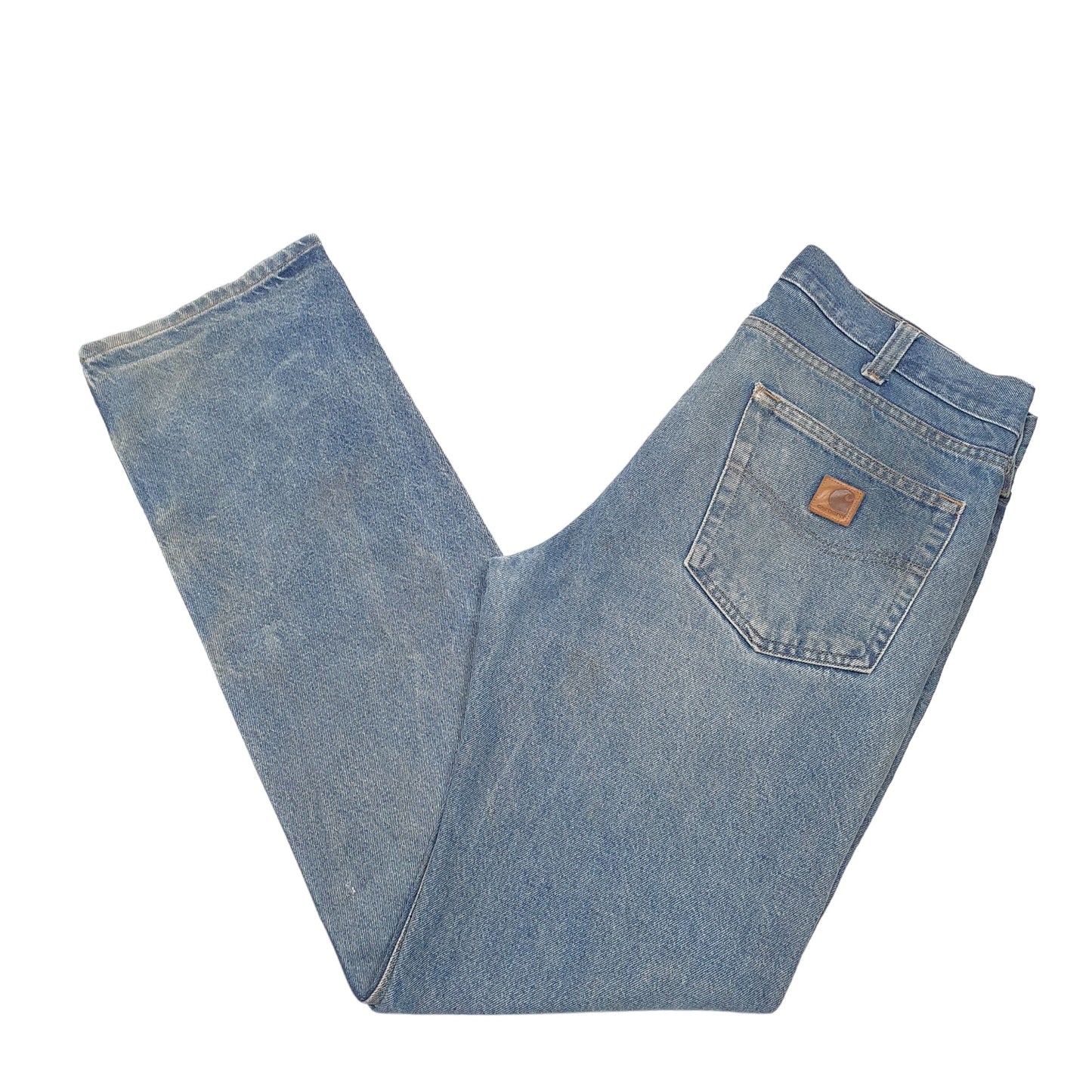 Mens Blue Carhartt Carpenter B480 JeansW36 L34