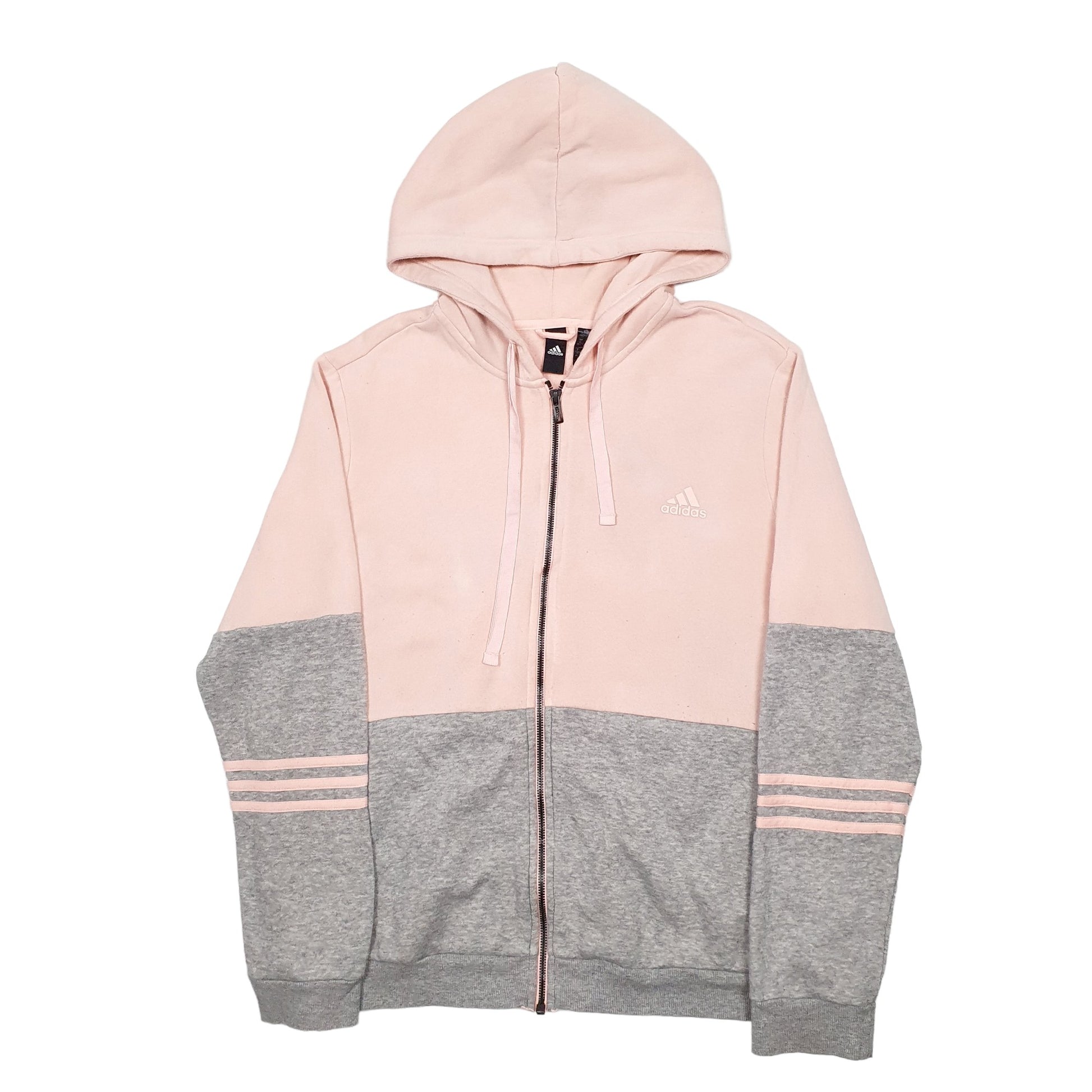 Womens Pink Adidas  Full Zip Jumper
