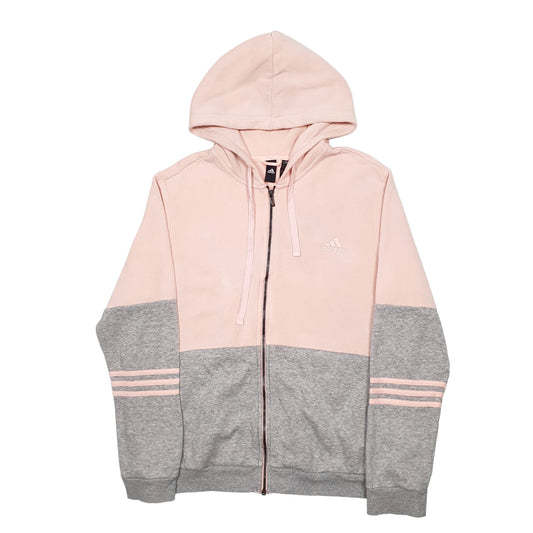 Womens Pink Adidas  Full Zip Jumper