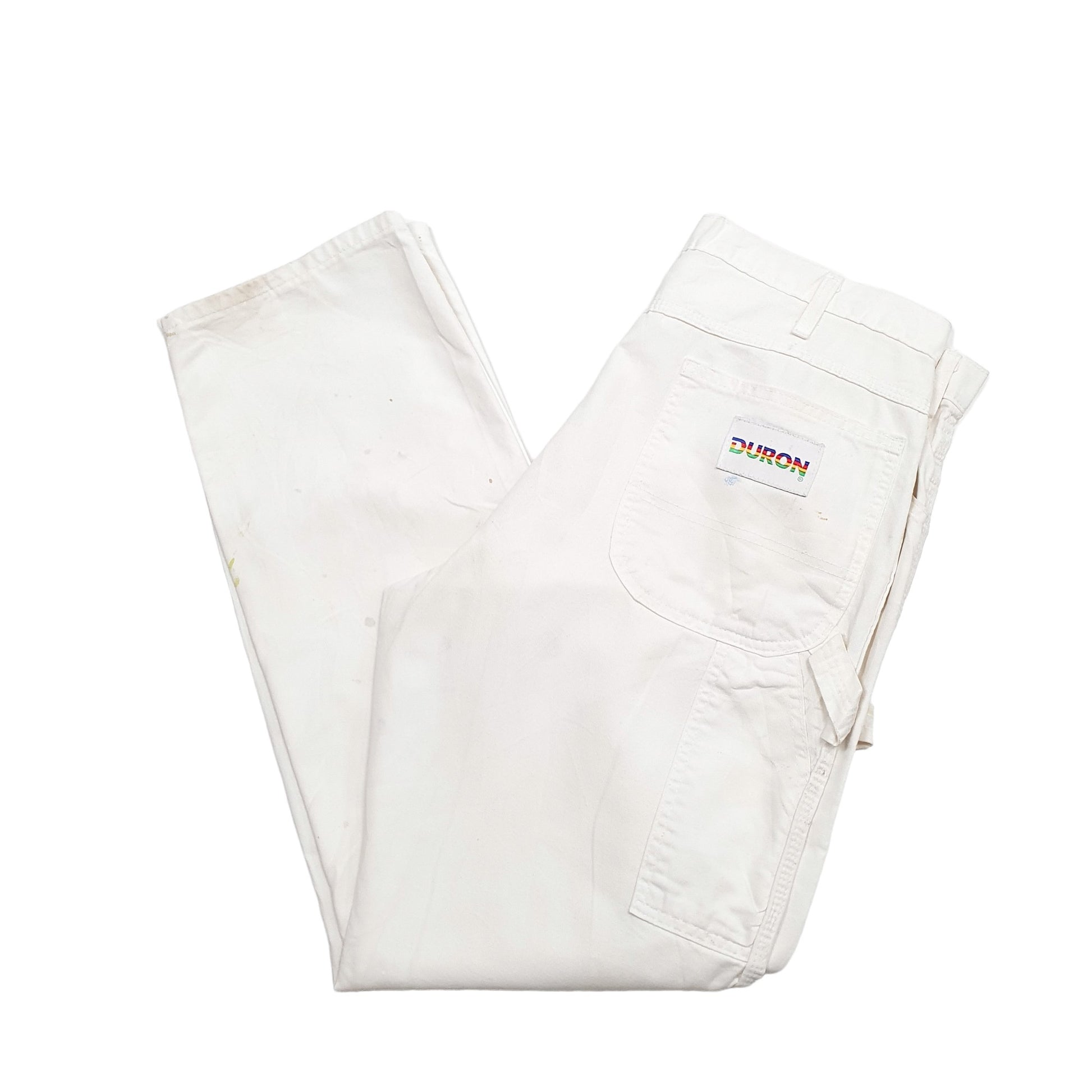 Mens White Dickies  Carpenter Trousers