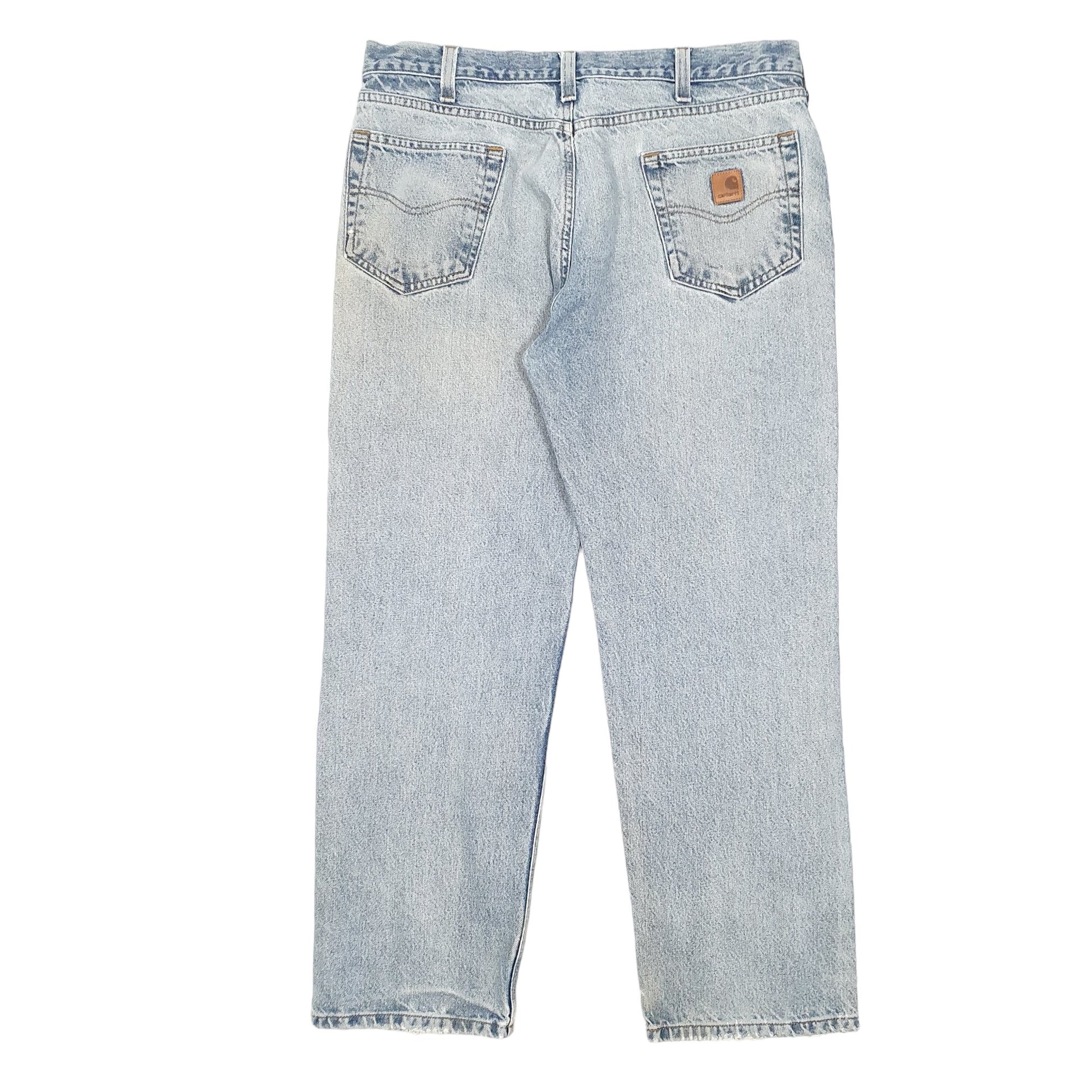 Mens Blue Carhartt Relaxed B460 JeansW38 L30