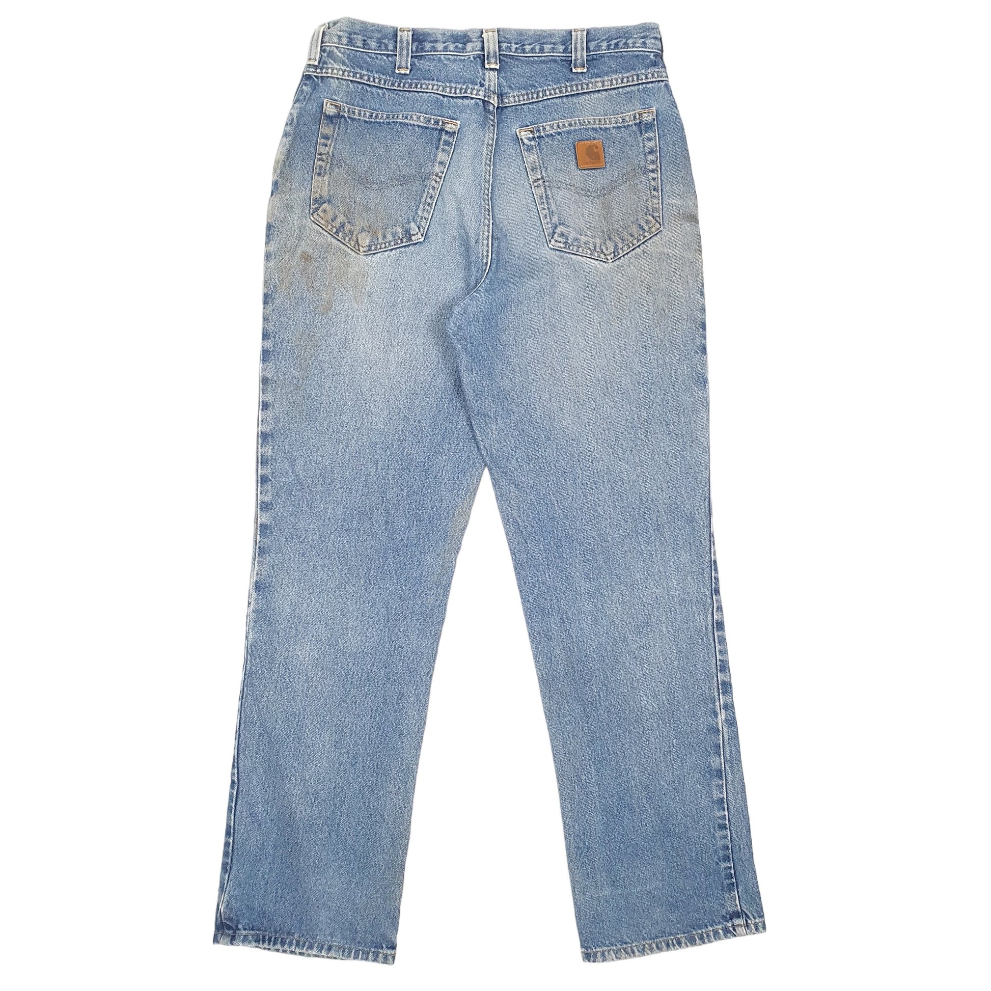 Mens Blue Carhartt Relaxed 381 JeansW32 L32