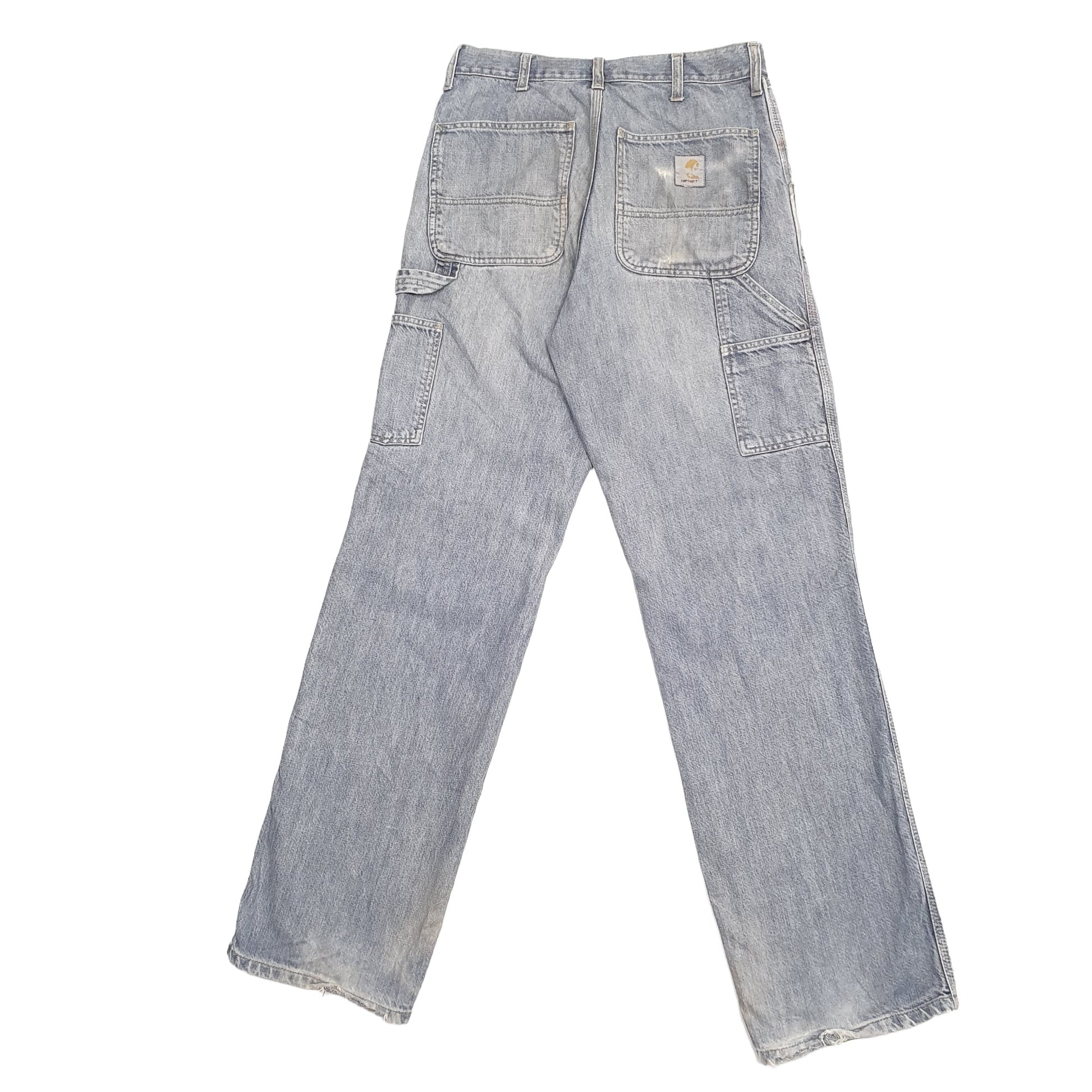 Mens Blue Carhartt Carpenter Carpenter Trousers