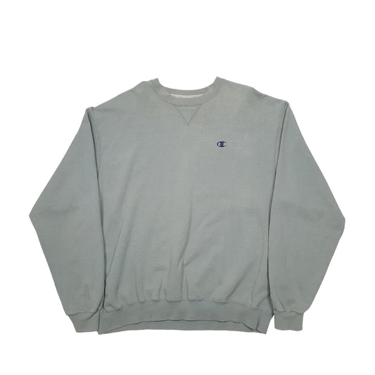 Mens Green Champion  Crewneck Jumper