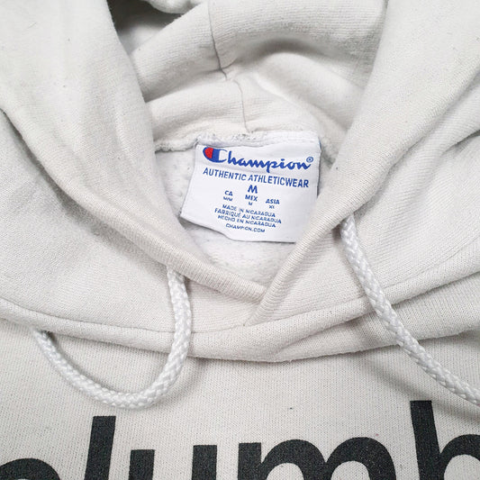 Mens White Champion Columbia College Chicago USA Hoodie Jumper