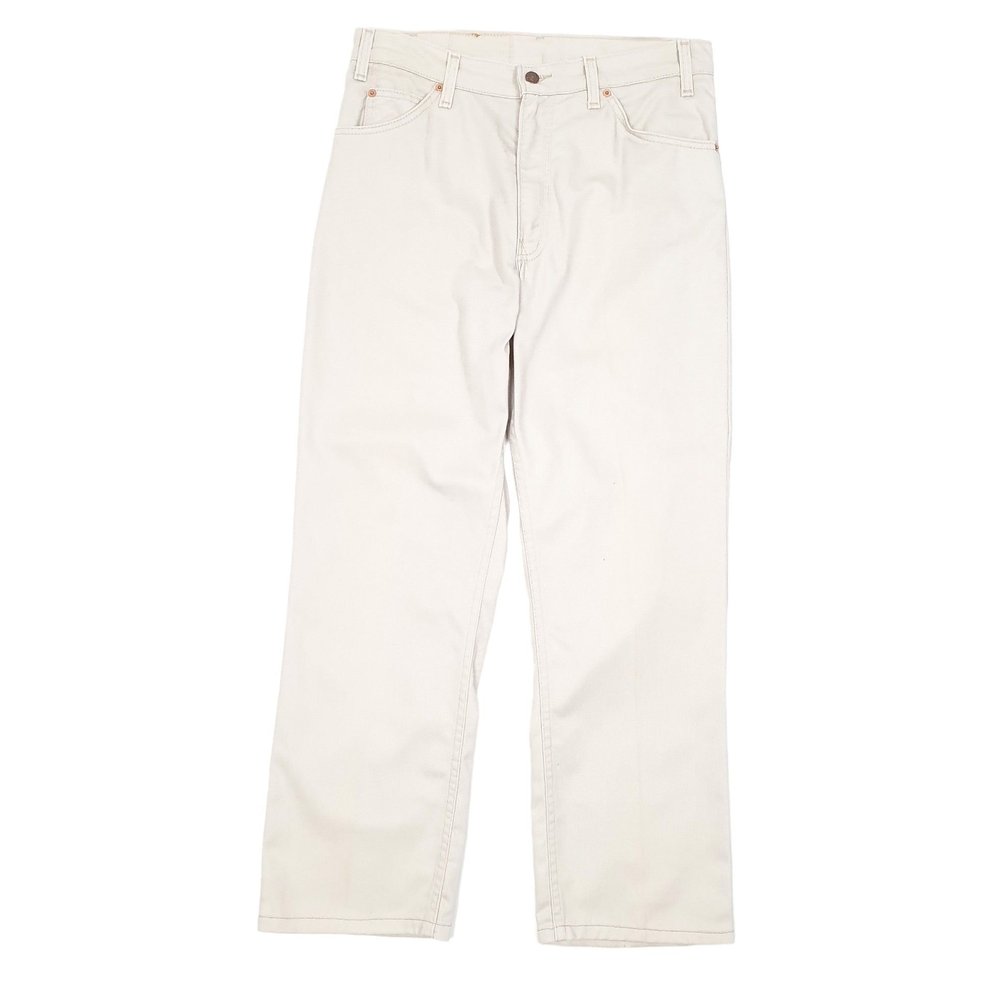 Mens Beige Levis Vintage Made In USA 90s Casual JeansW33 L30