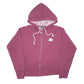Womens Burgundy Starter Hoodie Full Zip Jumper