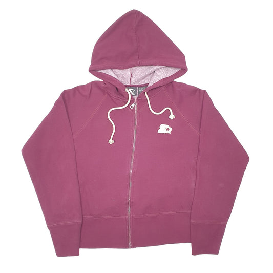 Womens Burgundy Starter Hoodie Full Zip Jumper