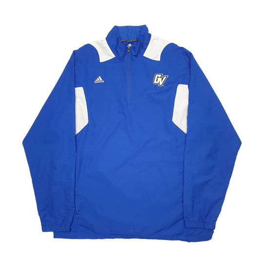 Mens Blue Adidas USA College Full Zip Jumper
