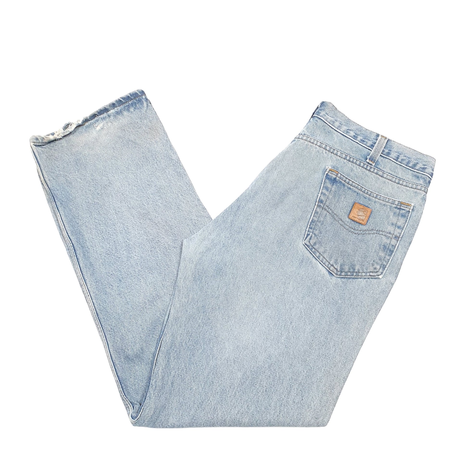 Mens Blue Carhartt Carpenter Casual JeansW38 L34