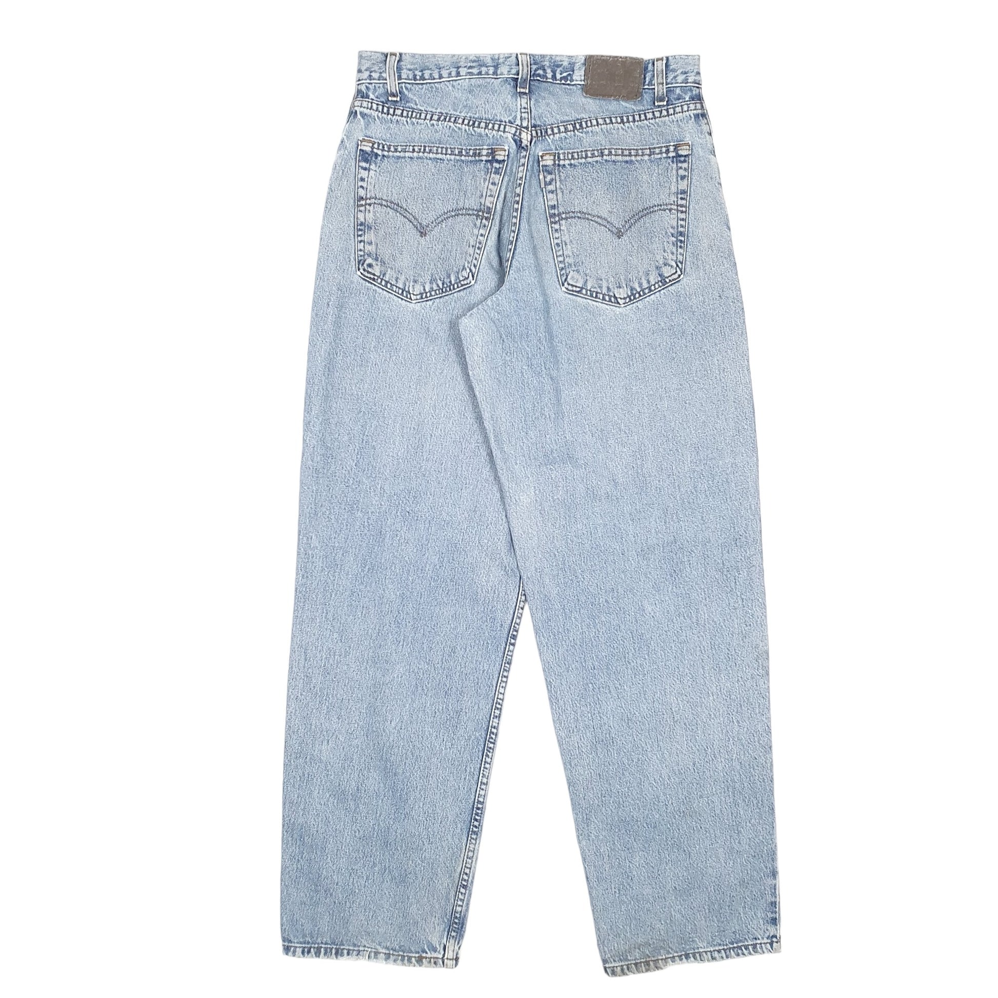 Mens Blue Levis Vintage Silver Tab Baggy 90s Casual JeansW32 L32