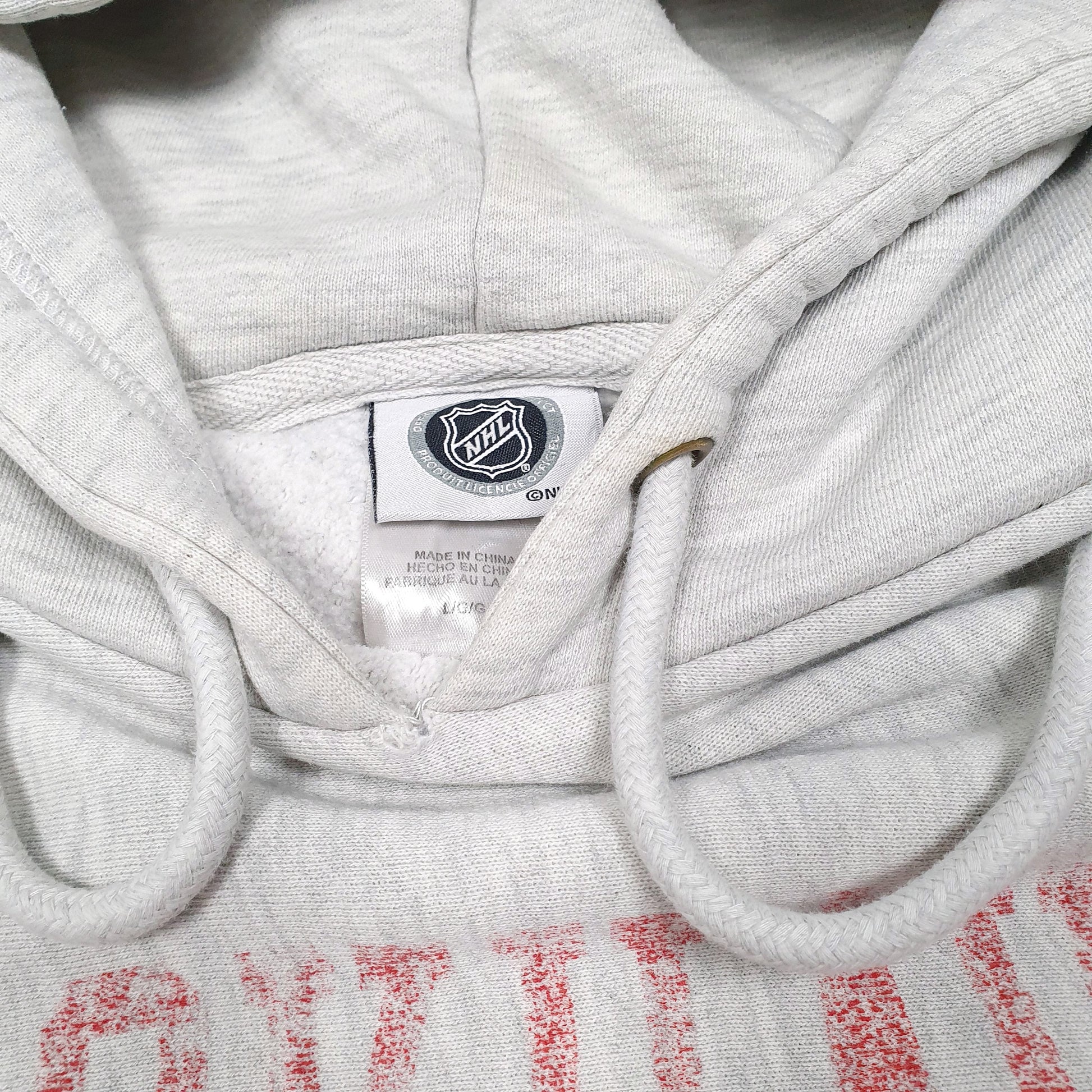 Mens Grey NHL Chicago Blackhawks Hockey Reverse Weave Hoodie Jumper