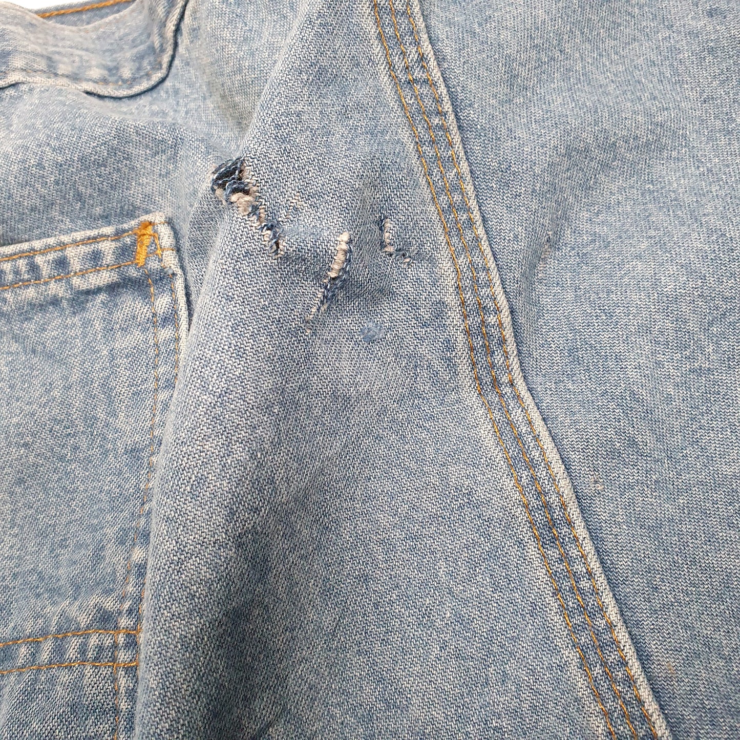 Mens Blue Carhartt Carpenter Denim Shorts